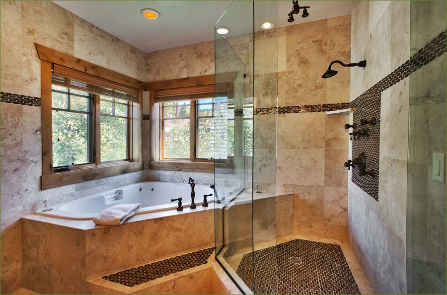 Richly appointed with fine tile and accents.